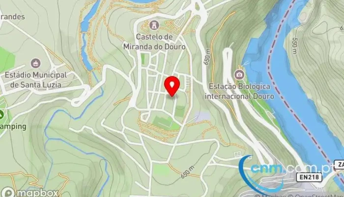 mapa de Estação de Correio Correio em Miranda do Douro
