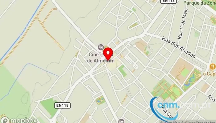 mapa de Estação de Correios de Almeirim Correios em Almeirim