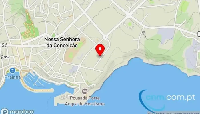 mapa de Estação de Correios de Côrte Real Correios em Angra do Heroísmo