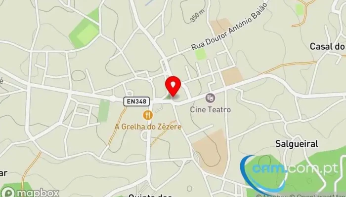 mapa de estação De Correios De Ferreira Do Zêzere Correio em Ferreira do Zêzere