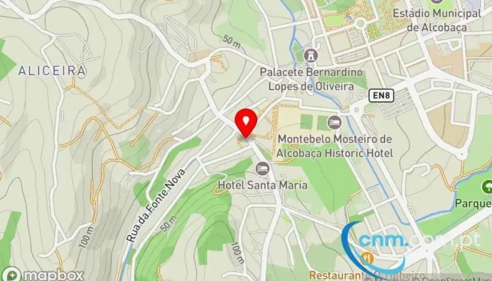 mapa de Estação dos Correios de ALCOBAÇA Caixa eletrônico em Alcobaça