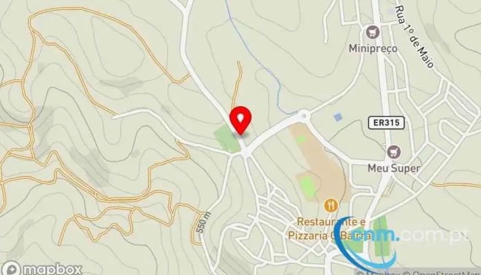 mapa de Estação dos Correios de ALFANDEGA DA FÉ  em Alfândega da Fé