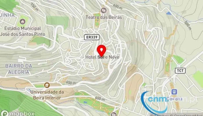 mapa de Estação dos Correios de COVILHÃ Correios em Covilhã