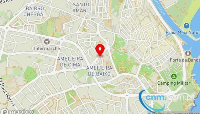 mapa de Estação dos Correios de LAGOS Correios em Lagos