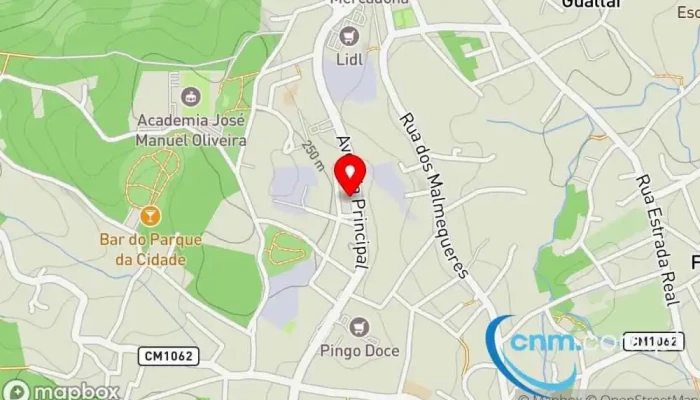 mapa de Estação dos Correios de LOUROSA Correios em Lourosa