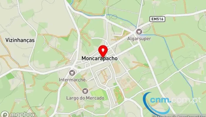 mapa de Estação dos Correios de MONCARAPACHO Correios em Moncarapacho