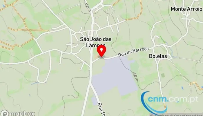 mapa de Estação dos Correios de S JOÃO DAS LAMPAS Correios em São João das Lampas