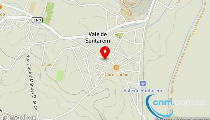 mapa de Estação dos Correios de Vale de Santarém Correios em Vale de Santarém