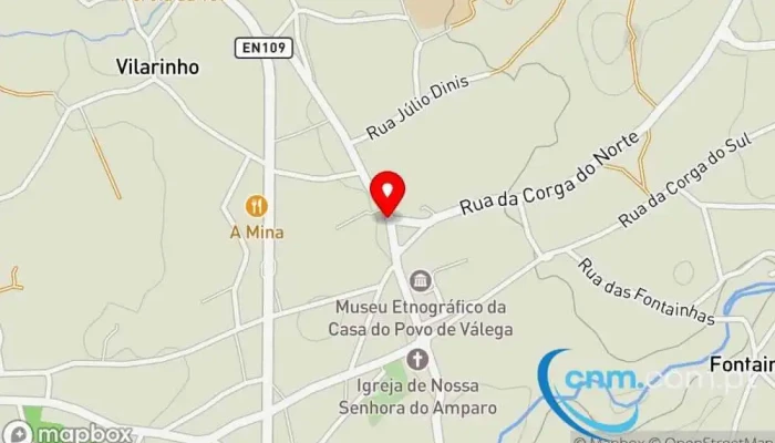 mapa de Estação dos Correios de VÁLEGA  em Válega