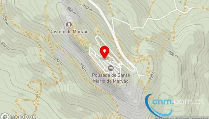 mapa de Estação dos CTT de Marvão Correios em Marvão