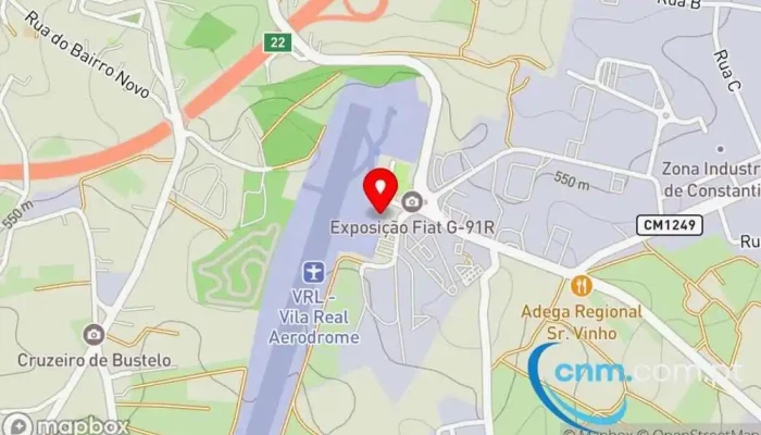 mapa de GIPS( grupo de intervenção proteção e socorro) Vila Real Correios em Vila Real
