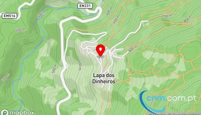 Lapa Dos Dinheiros -  Mapa - Portugal