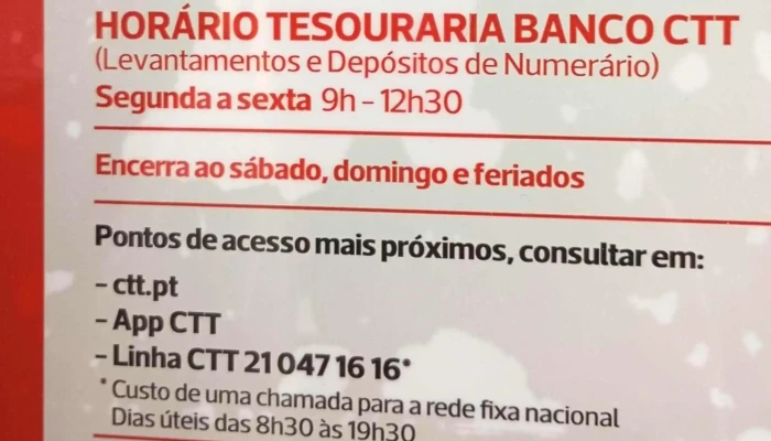 Loja Ctt -  Localizacao - Pinhal Novo