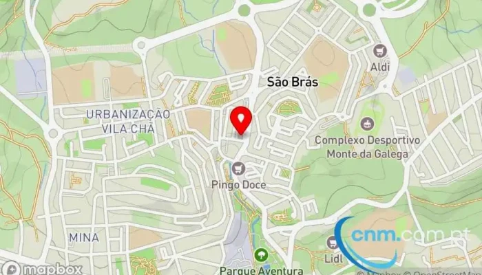 mapa de Loja CTT Correios em Amadora