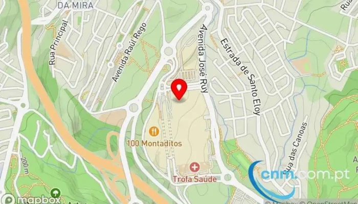mapa de Loja CTT Correios em Amadora