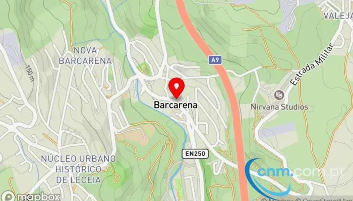 mapa de Loja CTT Correios em Barcarena
