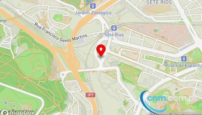 mapa de Loja CTT Correios em Lisboa