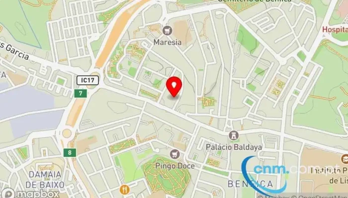mapa de Loja CTT Correios em Lisboa