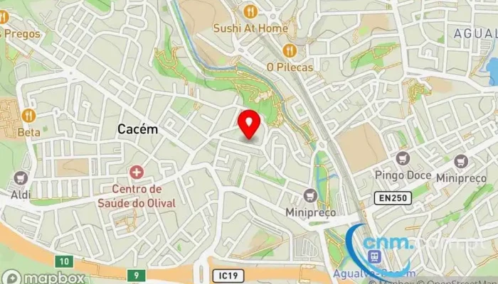 mapa de Loja CTT Correios, Banco em Agualva-Cacém