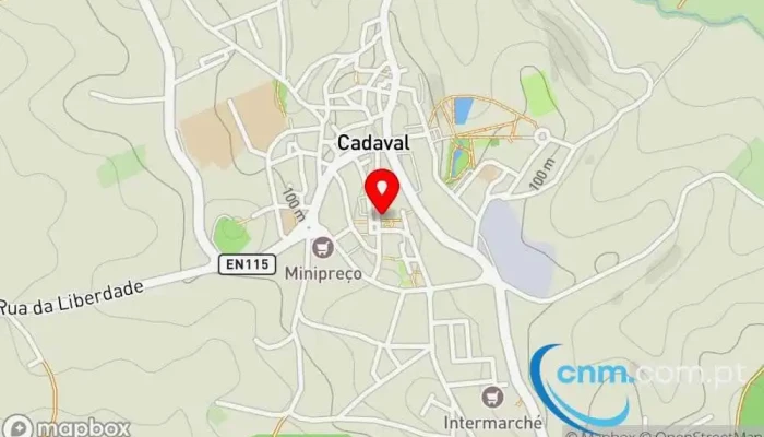 mapa de Loja CTT Correios em Cadaval