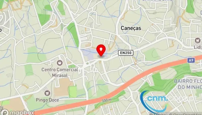 mapa de Loja CTT Correios em Caneças
