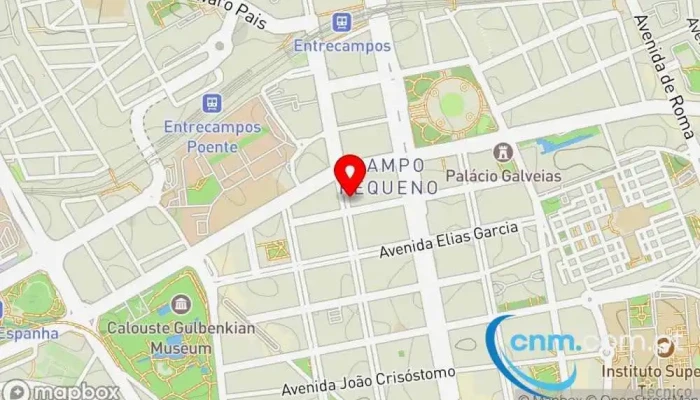mapa de Loja CTT Correios em Lisboa