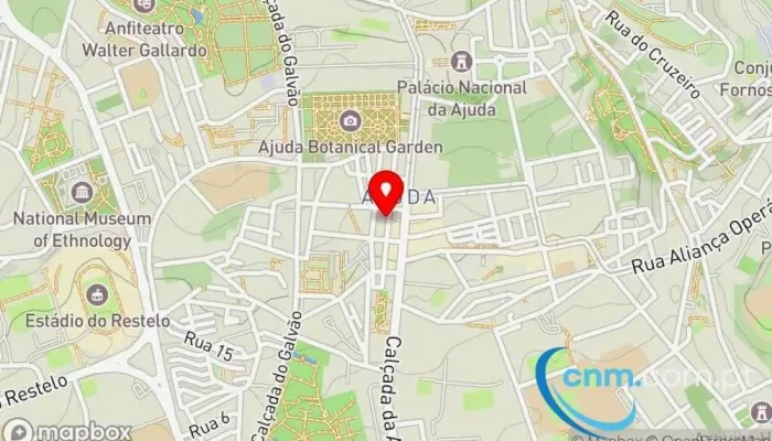 mapa de Loja CTT Correios em Lisboa