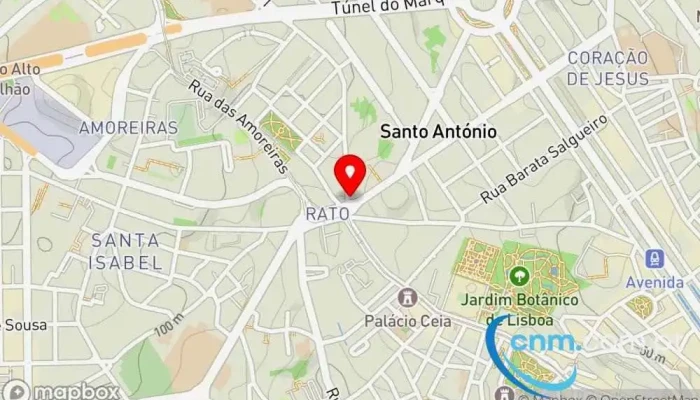 mapa de Loja CTT Correios, Banco em Lisboa