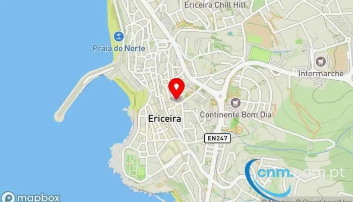 mapa de Loja CTT Correios em Ericeira