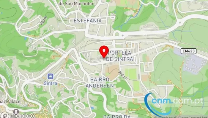 mapa de Loja CTT Correios em Sintra