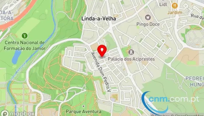 mapa de Loja CTT Correios em Linda-a-Velha