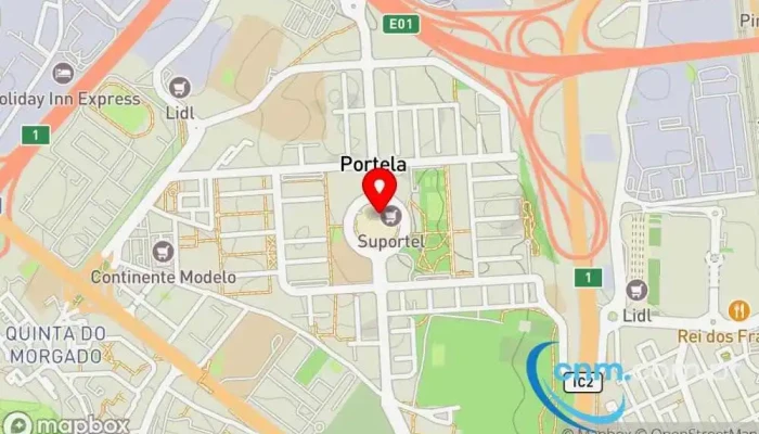 mapa de Loja CTT Correios em Portela