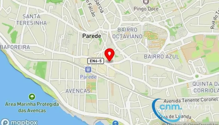 mapa de Loja CTT Correios, Banco em Parede