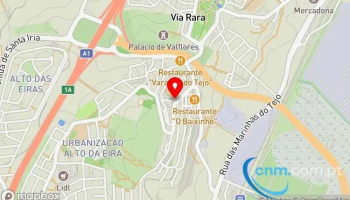 mapa de Loja CTT Correios em Santa Iria de Azoia