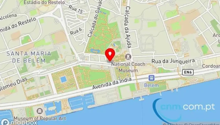 mapa de Loja CTT Correios em Lisboa