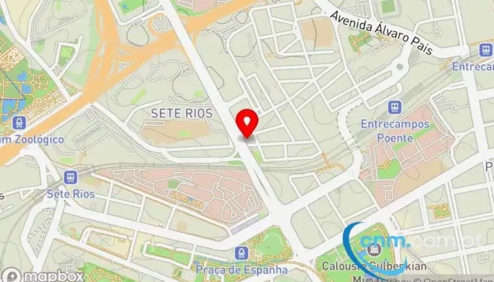 mapa de Loja CTT Correios em Lisboa