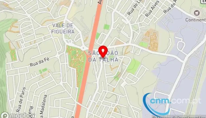 mapa de Loja CTT Correios em São João da Talha