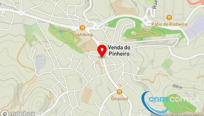 mapa de Loja CTT Correios em Venda do Pinheiro