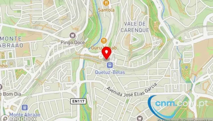 mapa de Loja CTT Correios, Correio em Queluz
