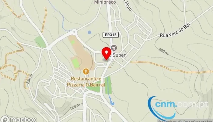 mapa de Loja CTT Correios em Alfândega da Fé