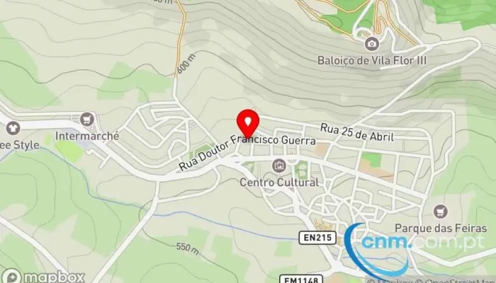 mapa de Loja CTT Correios em Vila Flor