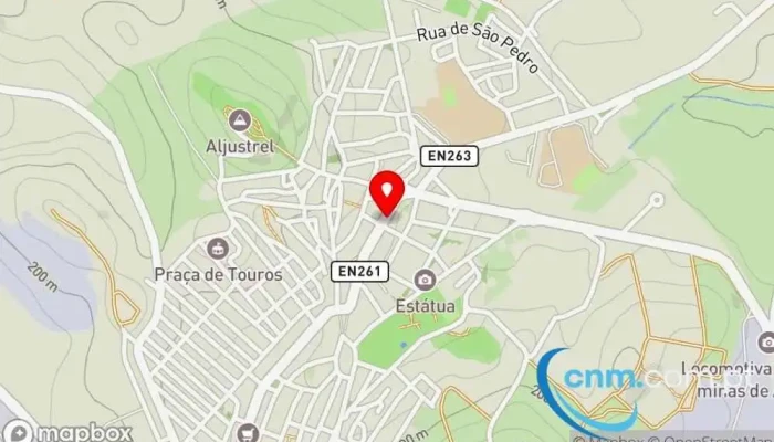 mapa de Loja CTT Correios em Aljustrel