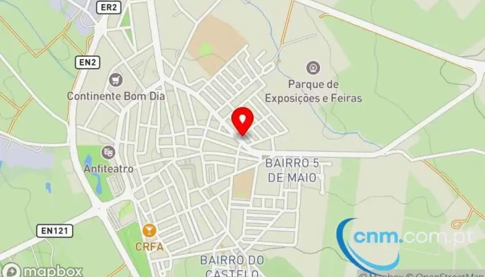 mapa de Loja CTT Correios em Ferreira do Alentejo