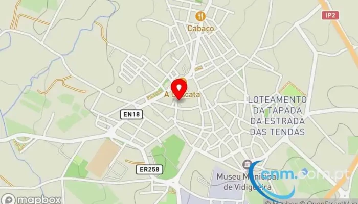mapa de Loja CTT Correios em Vidigueira