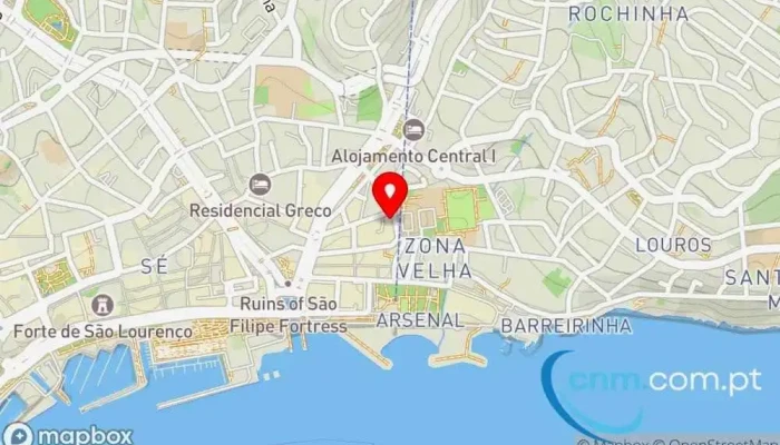 mapa de Loja CTT Correios em Funchal