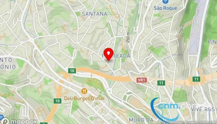 mapa de Loja CTT Correios em Funchal