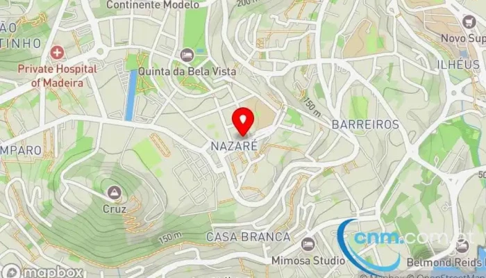 mapa de Loja CTT Correios em Funchal
