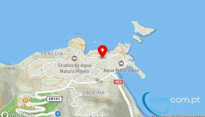 mapa de Loja CTT Correios em Porto Moniz