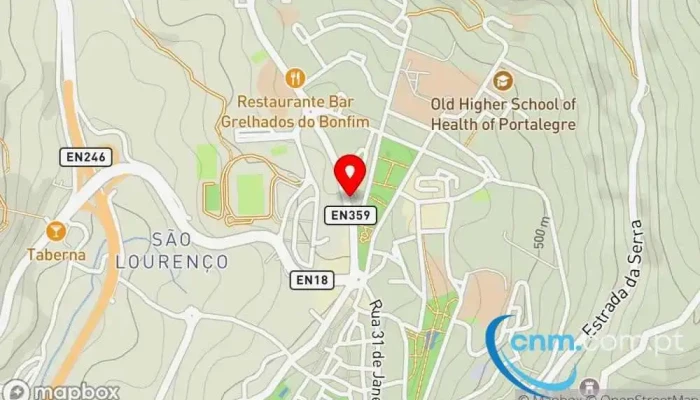 mapa de Loja CTT Correios em Portalegre
