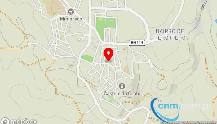 mapa de Loja CTT Correios em Crato